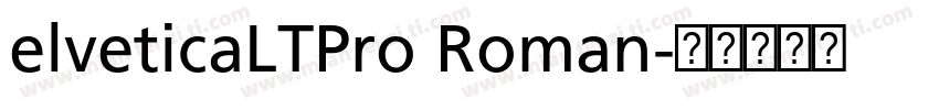 elveticaLTPro Roman字体转换